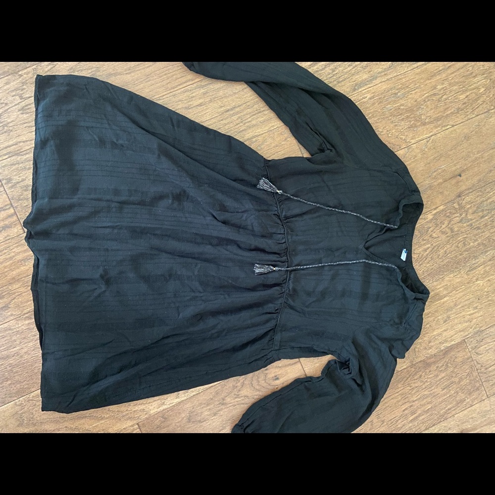 Old navy lined swing dress black